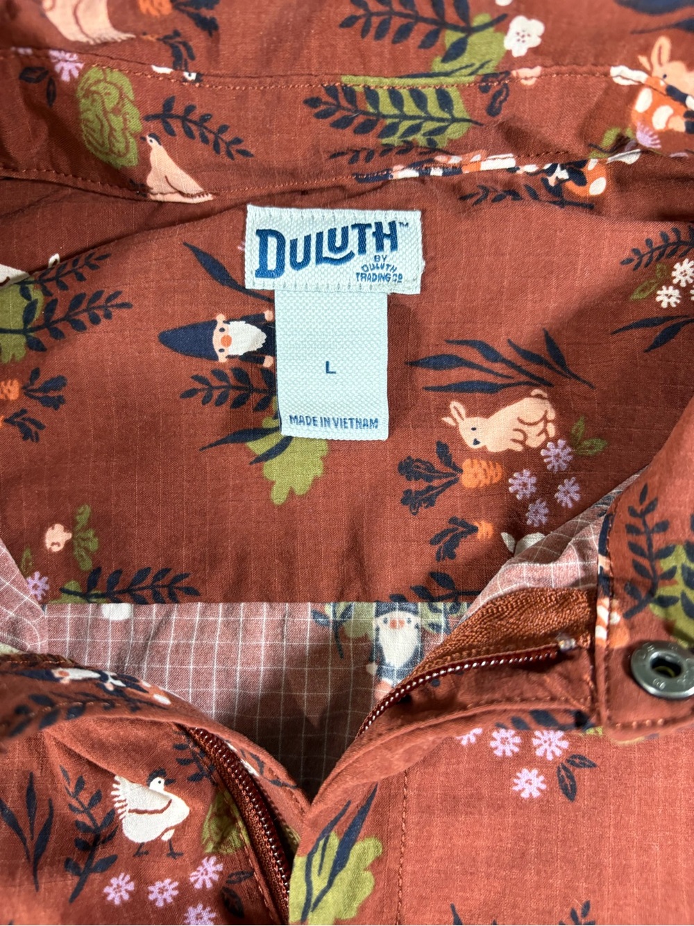Duluth Trading Co Heirloom Gardening Short Coveralls Romper Size Large Like New - Picture 2 of 3